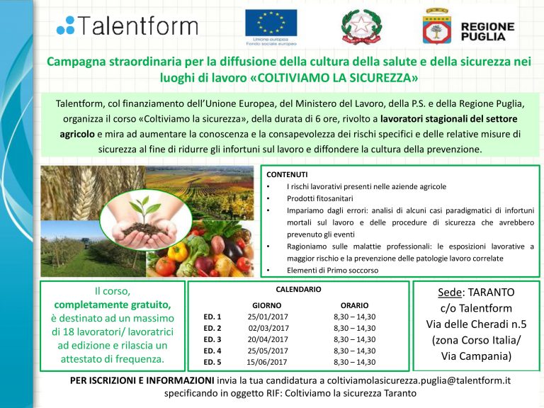 Coltiviamo la sicurezza