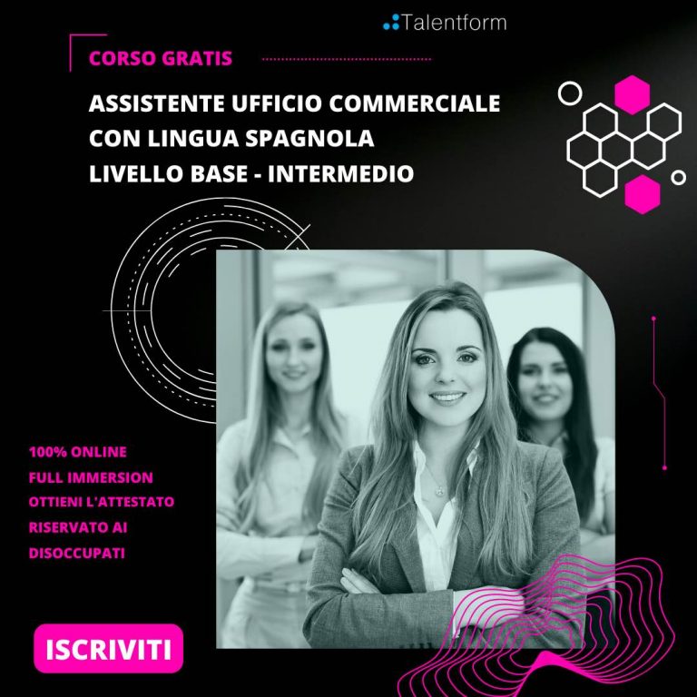 Assistente Ufficio Commerciale con lingua spagnola livello Base - Intermedio