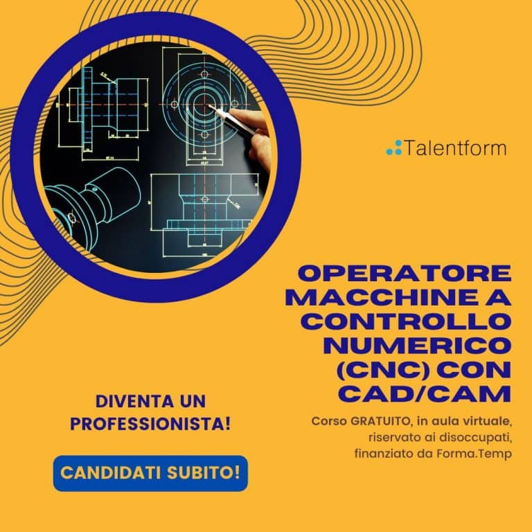 Operatore Macchine a Controllo Numerico CNC con CADCAM