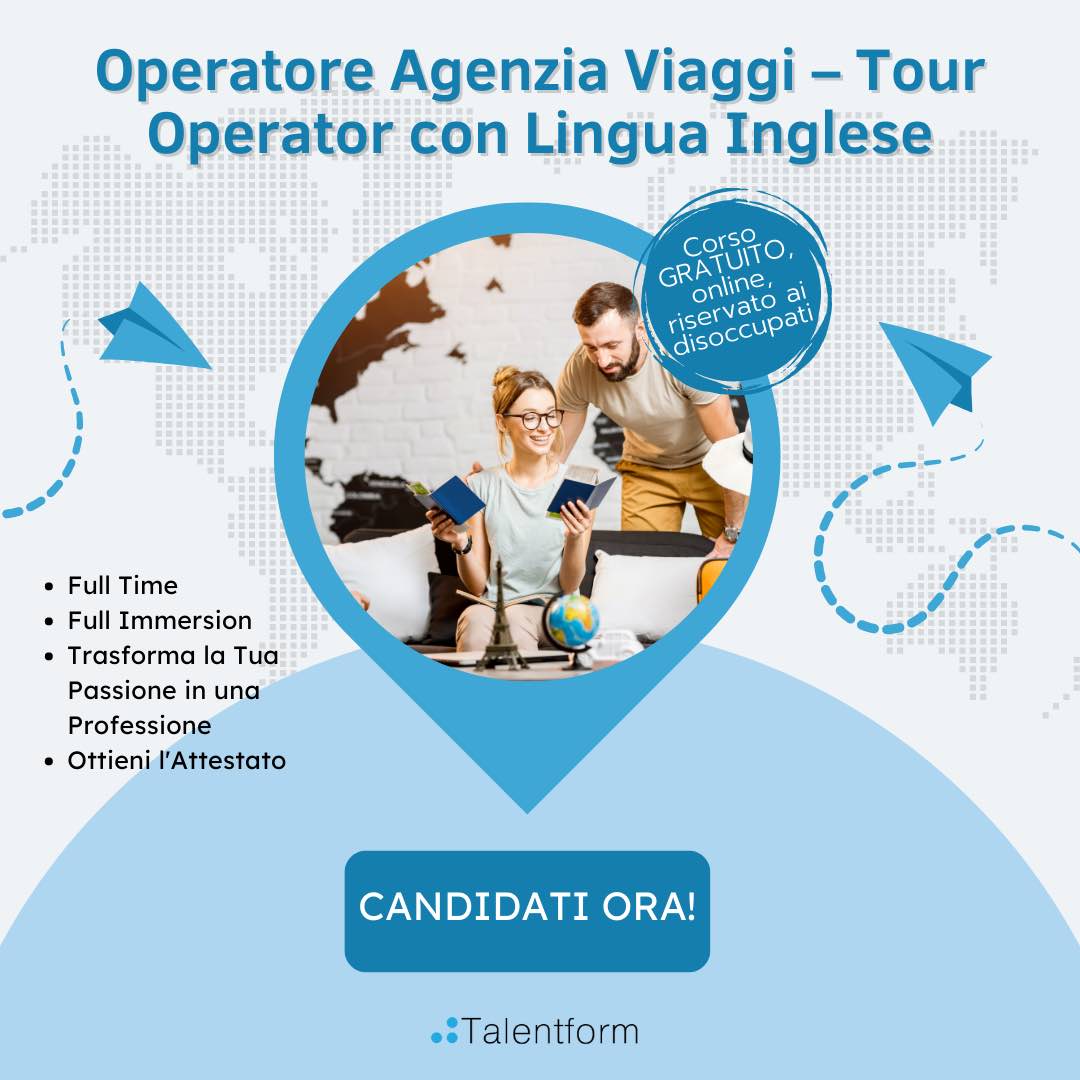 Operatore Agenzia Viaggi – Tour Operator con Lingua Inglese2