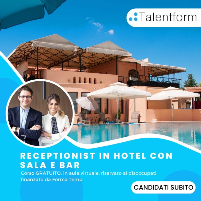 Receptionist in Hotel con Sala e Bar 2