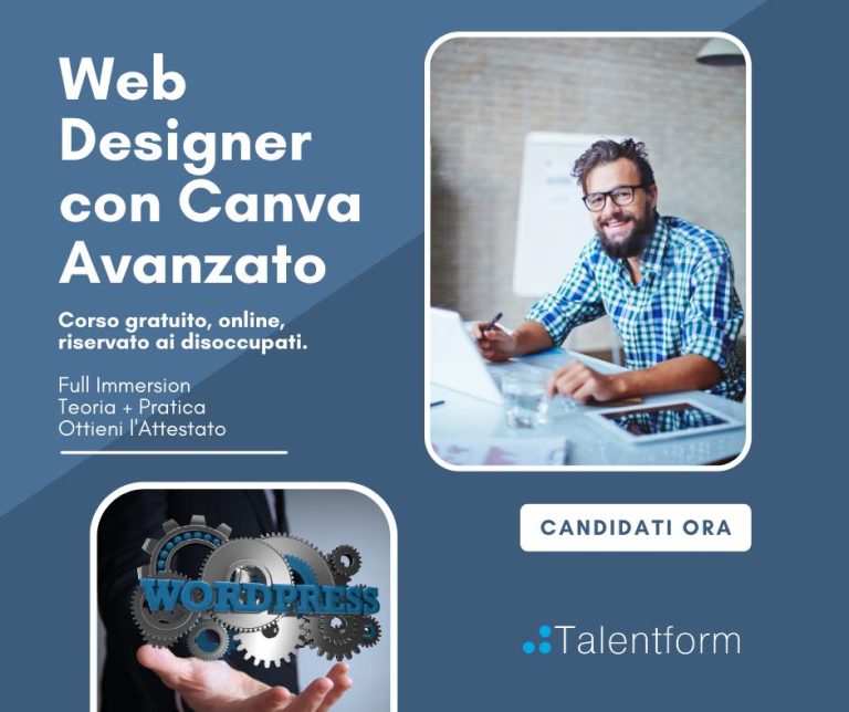 Web Designer con Canva Avanzato (corso GRATUITO a distanza, in aula virtuale), edizione del 05 settembre 2022 19 Web Designer con Canva Avanzato