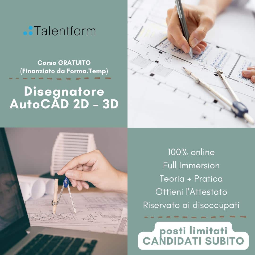 Disegnatore AutoCAD 2D – 3D