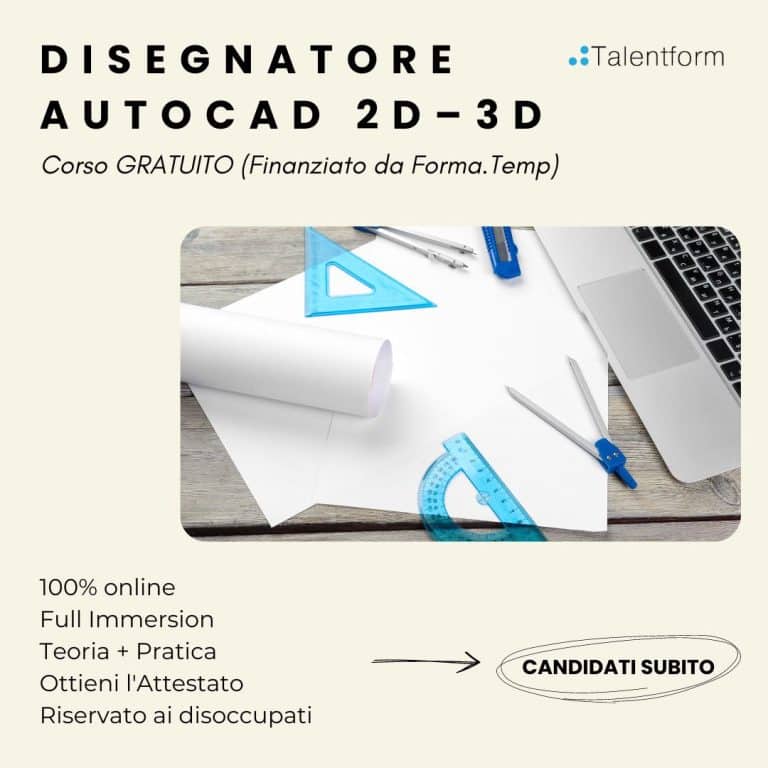 Disegnatore AutoCAD 2D – 3D 3