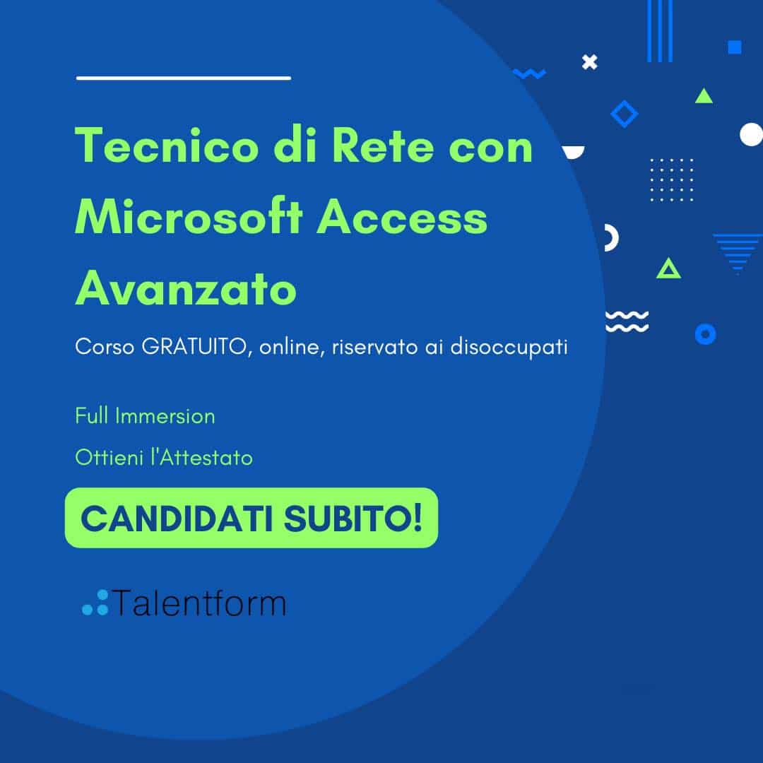 Tecnico di Rete con Microsoft Access Avanzato