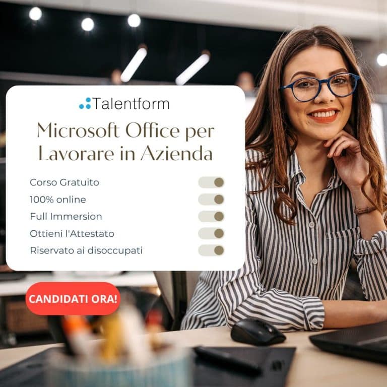 Microsoft Office per lavorare in azienda (corso GRATUITO a distanza, in aula virtuale), edizione del 4 marzo 2024, frequenza pomeridiana 40 Microsoft Office per Lavorare in Azienda3