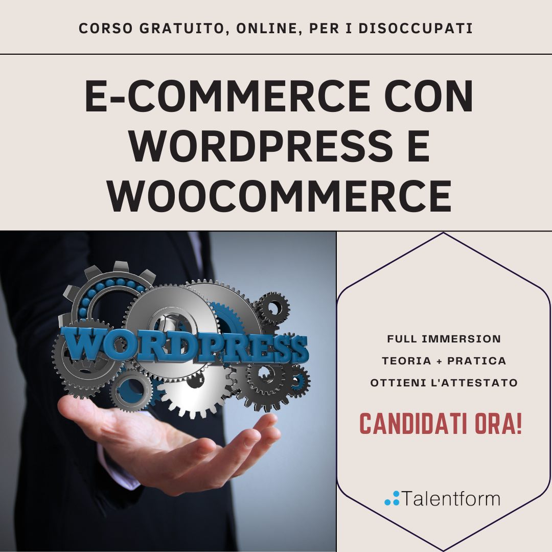 E Commerce con WordPress e WooCommerce3 copia