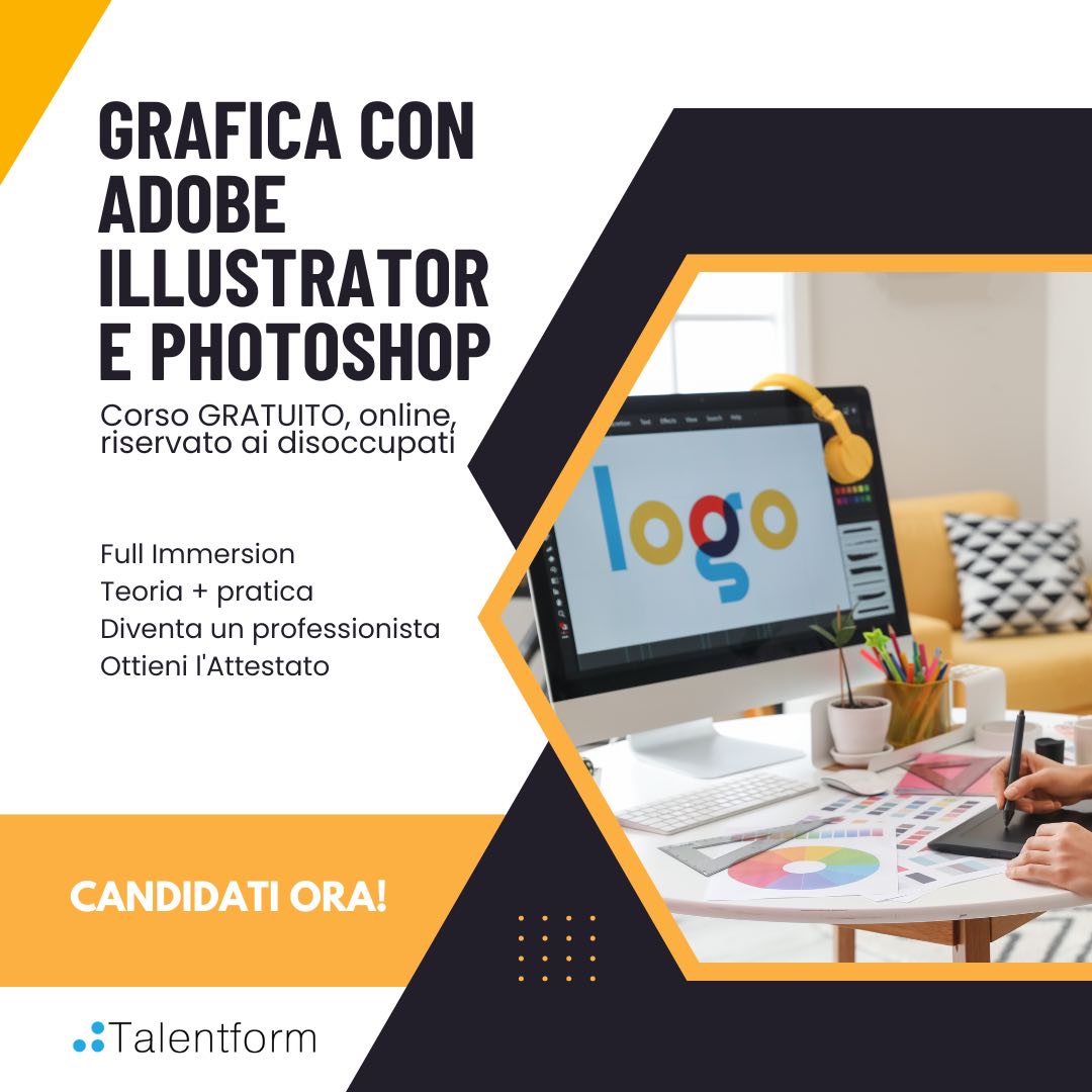 Grafica con Adobe Illustrator e Photoshop corso gratis