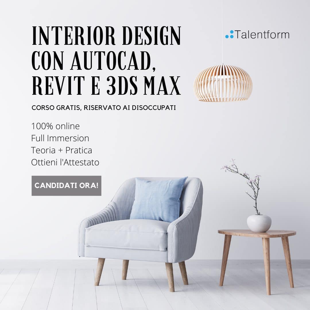 Interior Design con AutoCAD Revit e 3DS