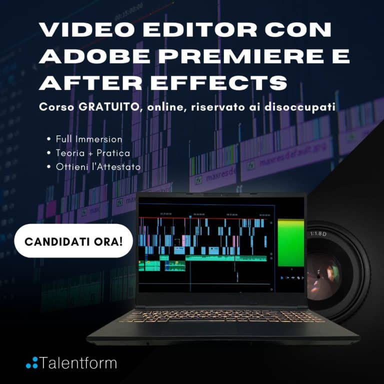 Video Editor con Adobe Premiere e After Effects