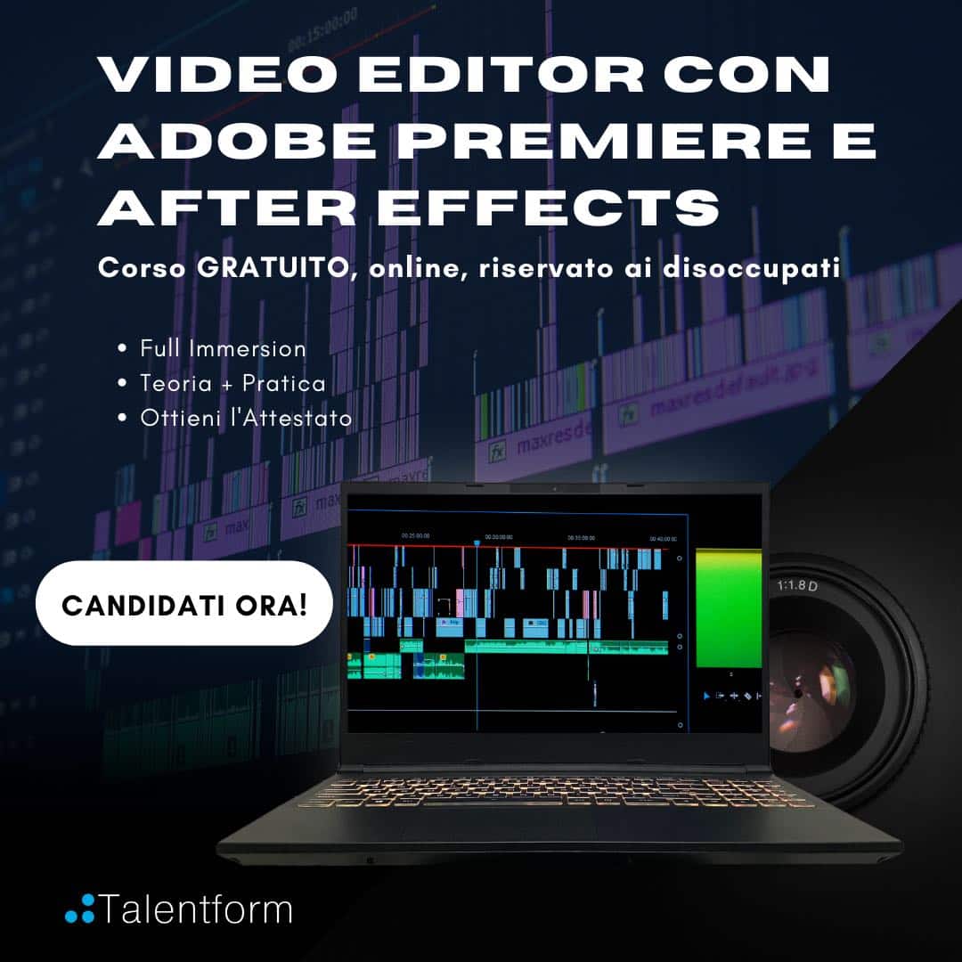 Video Editor con Adobe Premiere e After Effects