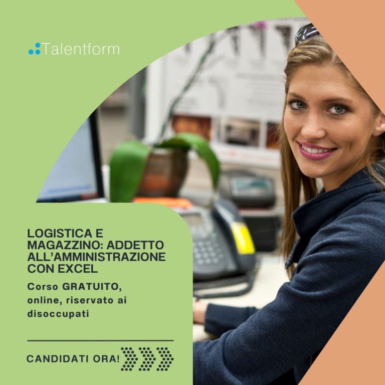 Logistica e Magazzino: Addetto all’Amministrazione con Excel (corso GRATUITO a distanza, in aula virtuale), edizione del 3 giugno 2024 44 Logistica e Magazzino Addetto allAmministrazione con Excel 2