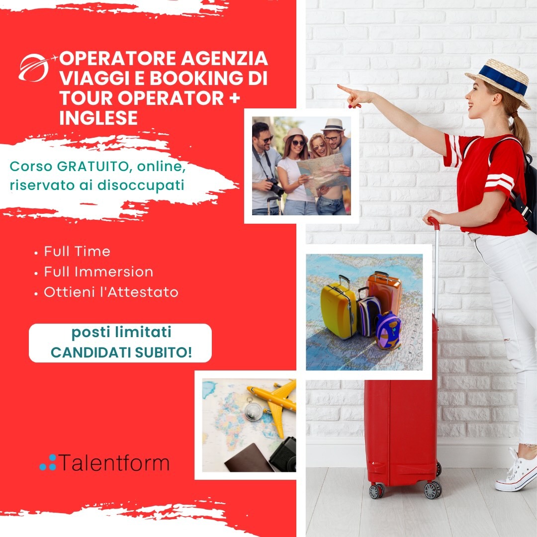 Operatore Agenzia Viaggi e Booking di Tour Operator INGLESE 2024 q 2