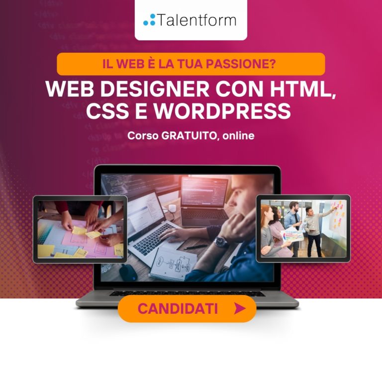 Web Design con HTML, CSS e WordPress (corso GRATUITO a distanza, in aula virtuale e in FaD), edizione del 3 marzo 2025 23 Web Designer con HTML CSS e WordPress 20204 6
