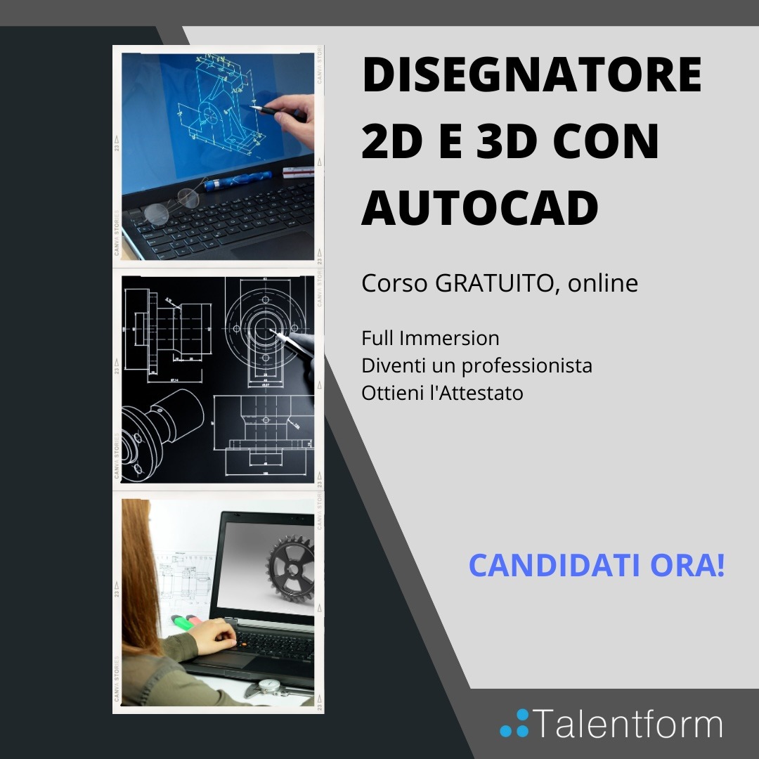 Disegnatore 2D e 3D con AutoCAD 1