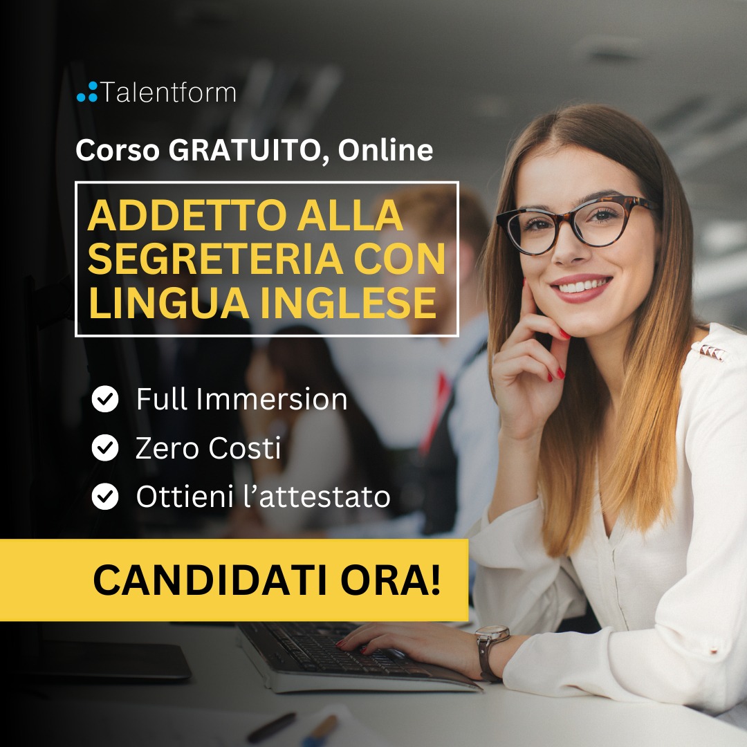 Addetto alla Segreteria con Lingua Inglese 1