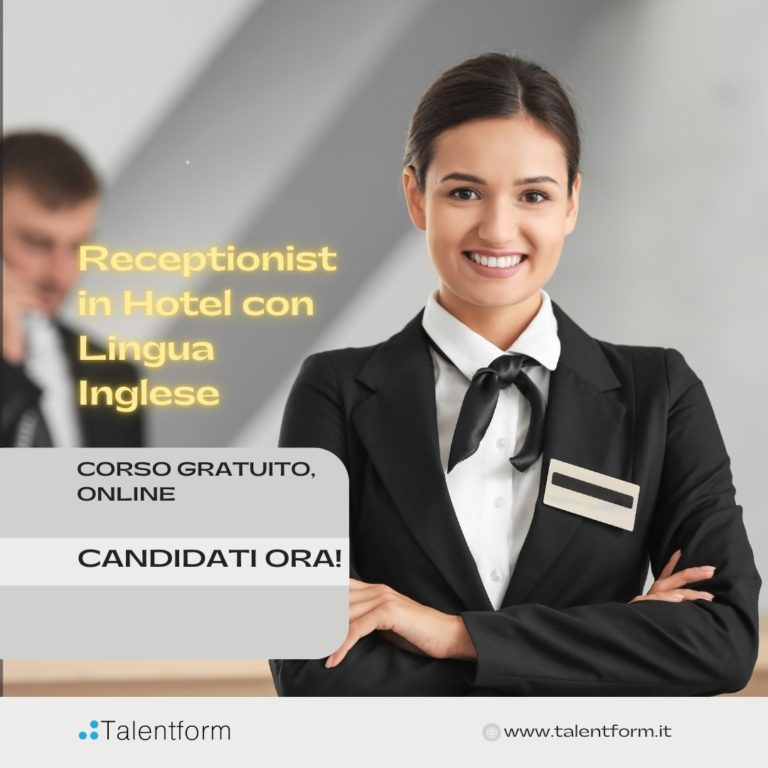 Receptionist in Hotel con Lingua Inglese primavera 25 4