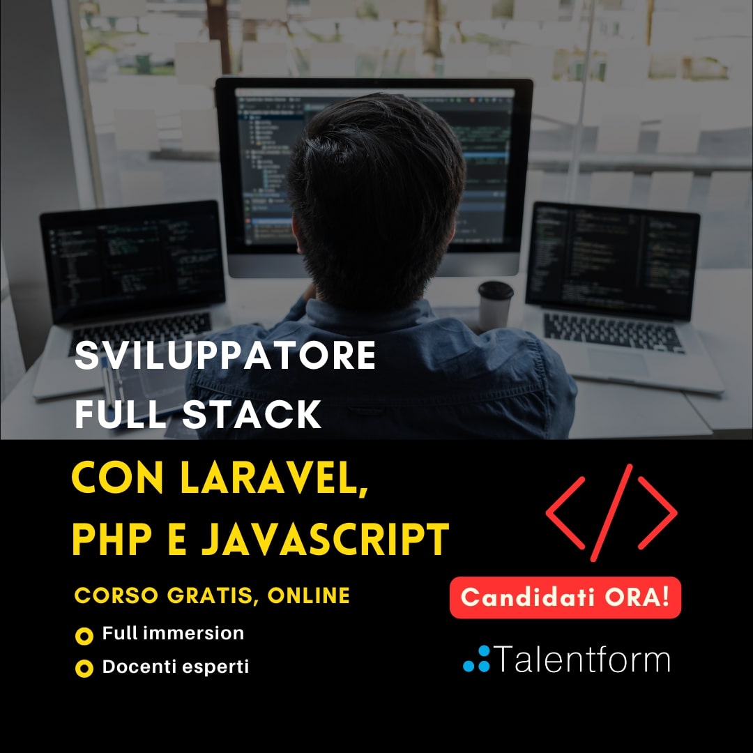 Sviluppatore Full Stack con Laravel PHP Javascript 1