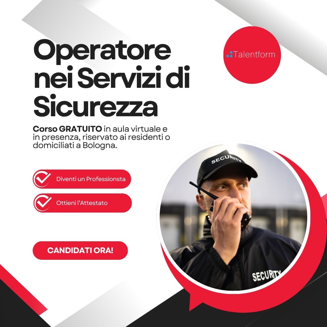 corso gratuito operatore nei servizi di sicurezza 1