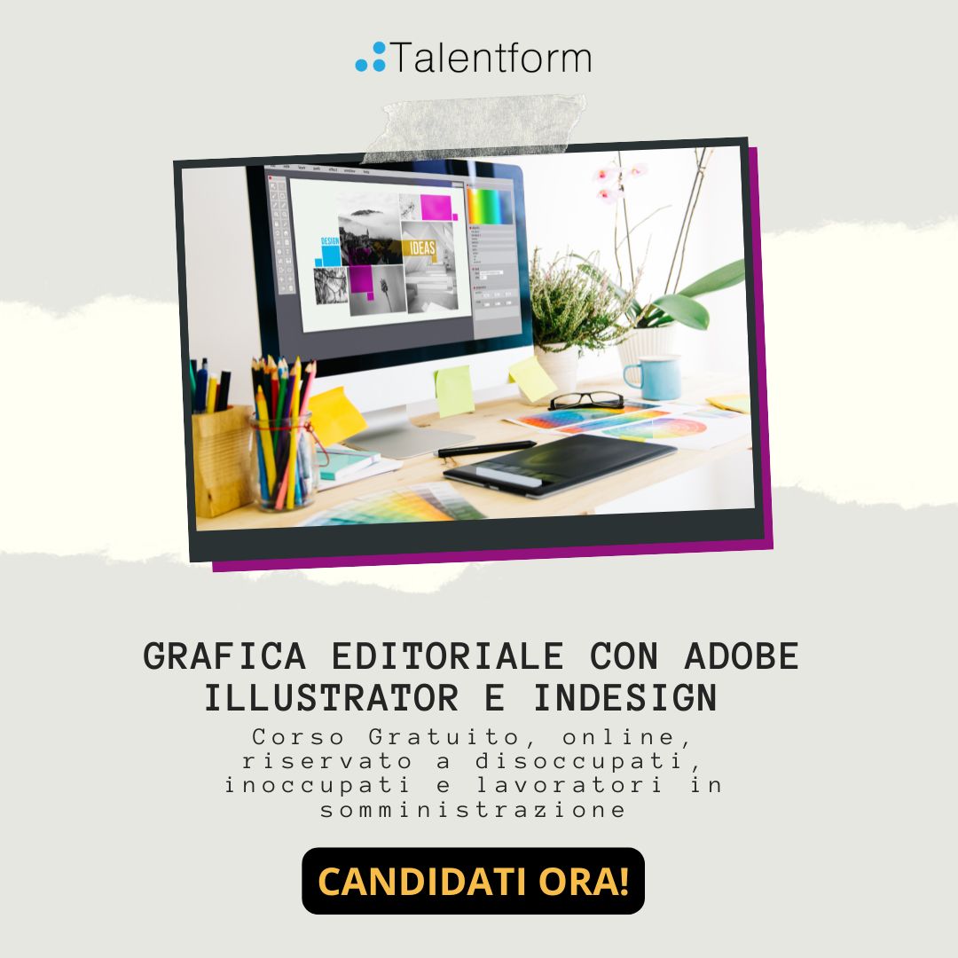 corso gratuito di grafica editoriale con adobe illustrator ed InDesign