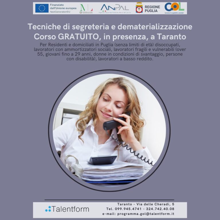 Tecniche di segreteria e dematerializzazione