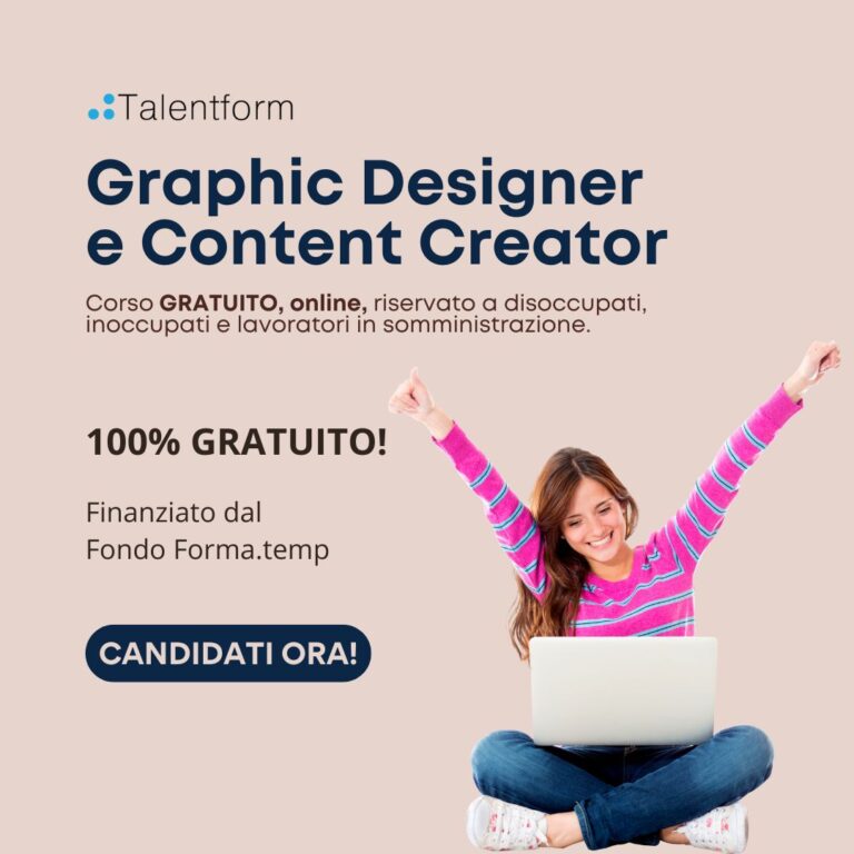 Graphic Designer e Content Creator (corso GRATUITO online, full time), edizione del 19 marzo 2026 2 Graphic Designer e Content Creatorfront office