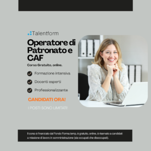 Operatore di Patronato e CAF (corso GRATUITO online, full time), edizione del 18 maggio 2026 2 1080 Operatore di Patronato e CAF