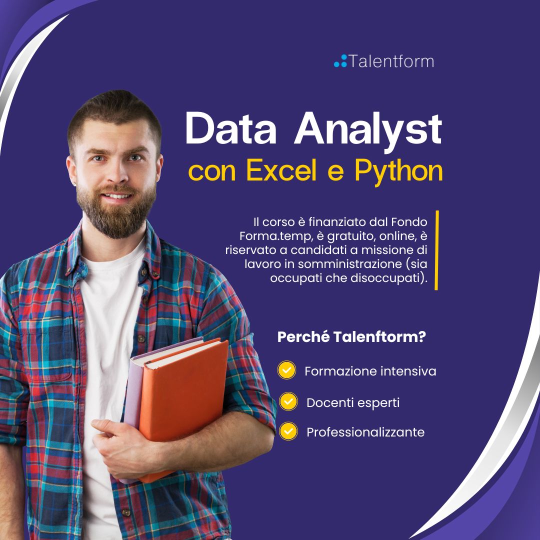 Corso Gratuito di Data Analyst con Excel e Python 2