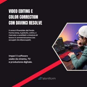 Corso gratuito di Video Editing e Color Correction con DaVinci Resolve 1 1