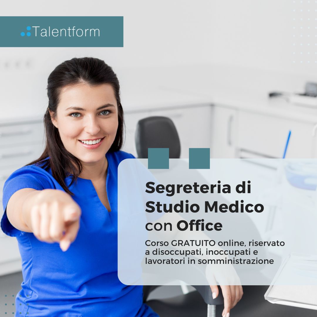 corso gratuito di segreteria di studio medico con office 3