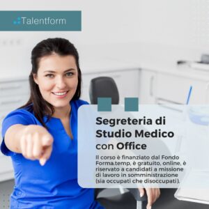 Segreteria di Studio Medico con Office (corso GRATUITO online, full time), edizione del 20 maggio 2026 26 1080x1080 PER SITO 2