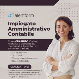 Impiegato Amministrativo Contabile (corso GRATUITO online, full time), edizione del 22 maggio 2026 34 Corso Gratuito di Impiegato Amministrativo Contabile 1