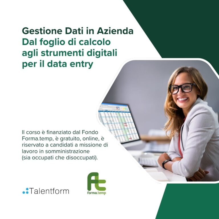 Gestione Dati in Azienda Dal foglio di calcolo agli strumenti digitali per il data entry 1080x1080 1