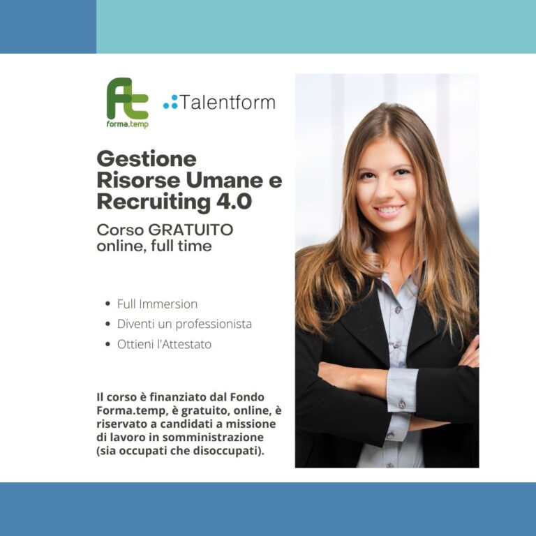 Gestione Risorse Umane e Recruiting 4.0
