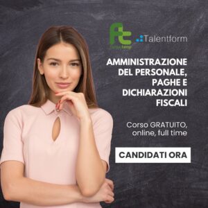 Amministrazione del Personale, Paghe e Dichiarazioni Fiscali (corso GRATUITO online, full time), edizione del 18 giugno 2026 66 7 amministrazione del personale paghe e dichiarazioni fiscali 1080 x 1080