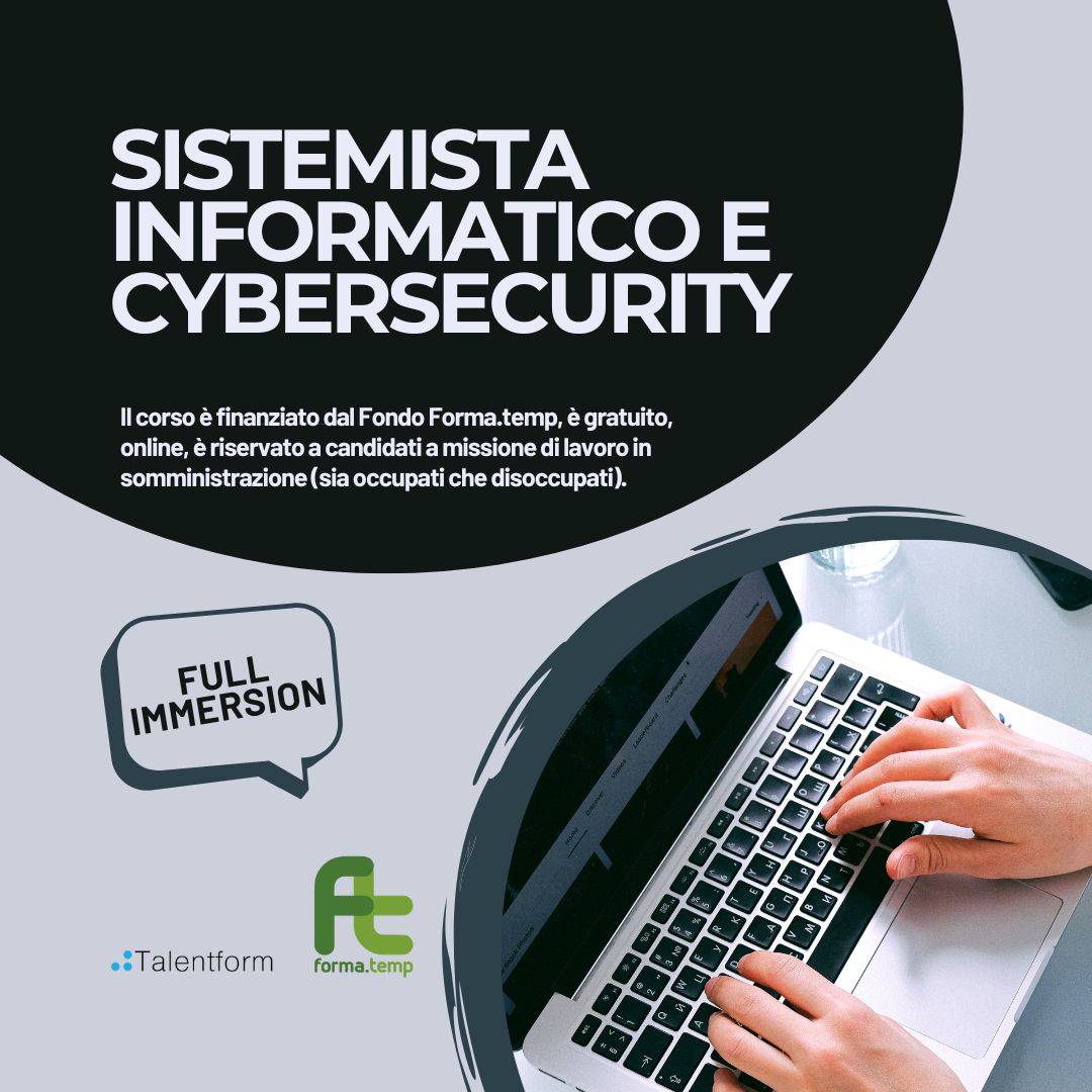 Sistemista Informatico e Cybersecurity 26 1080 x 1080