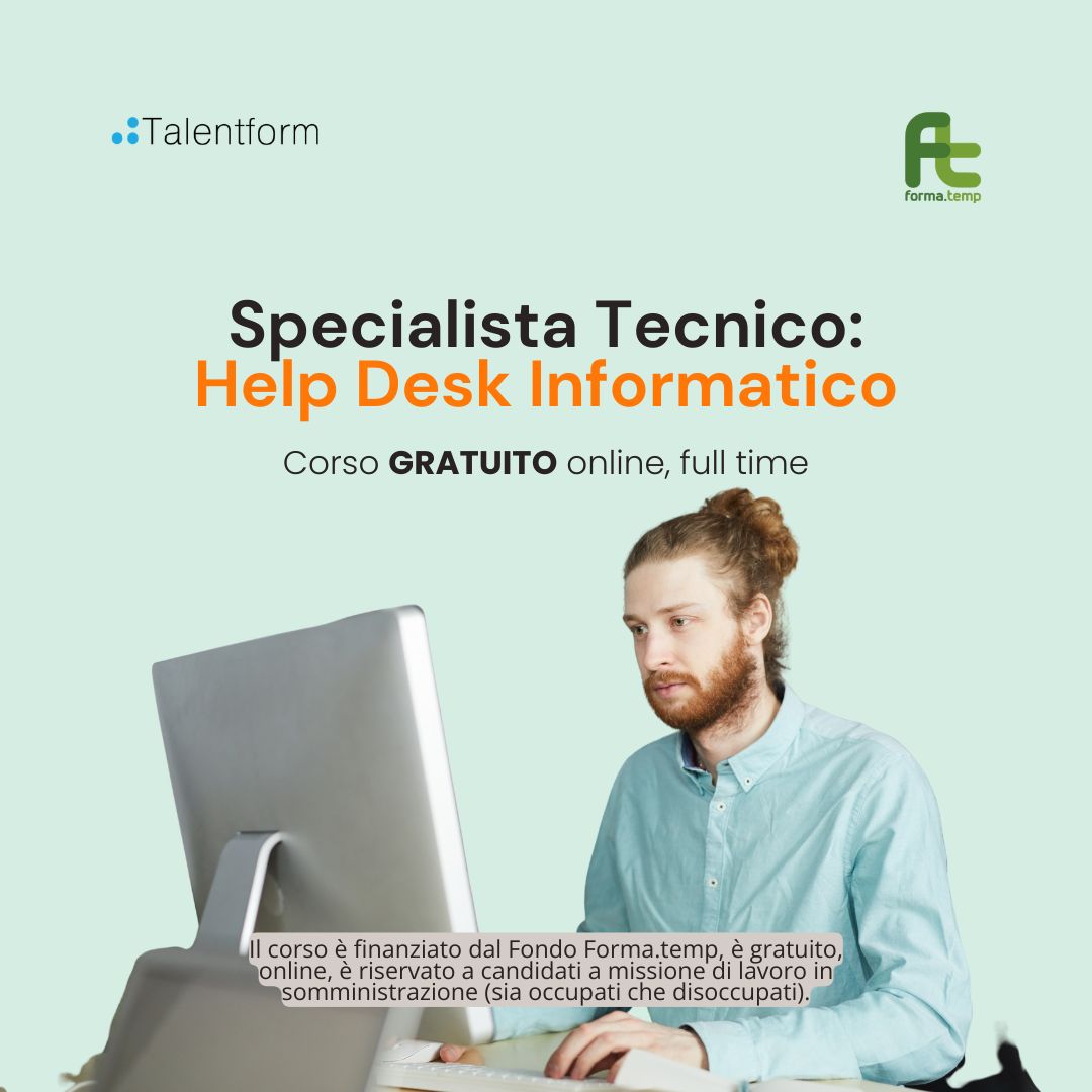 Specialista Tecnico Help Desk Informatico 1