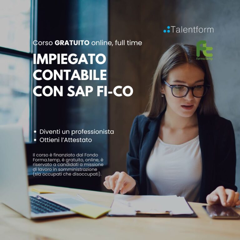 1080x1080 Impiegato Contabile con SAP FI co
