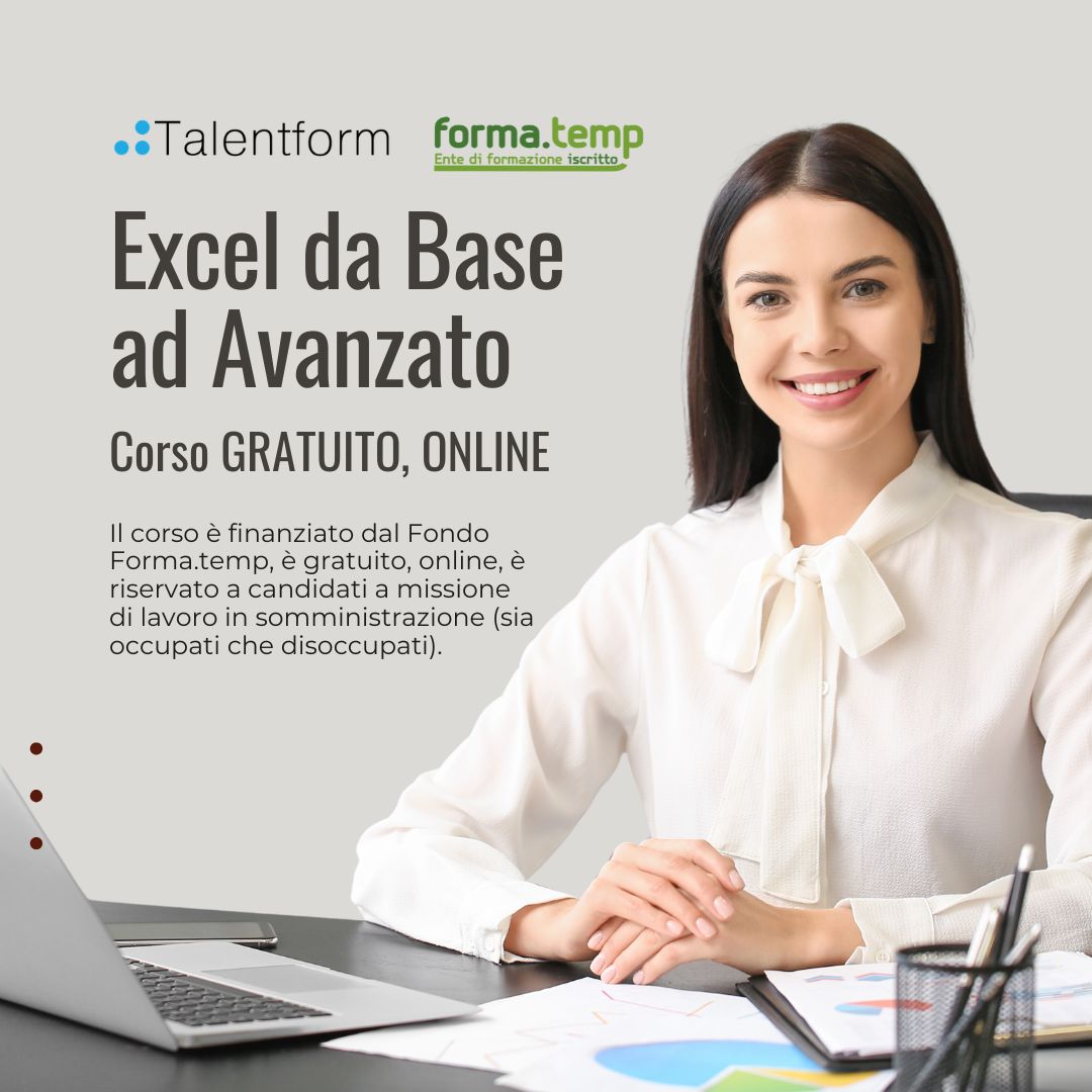 Corso Gratuito Excel da Base ad Avanzato 1