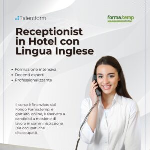 Corso Gratuito di Receptionist in Hotel con Lingua Inglese
