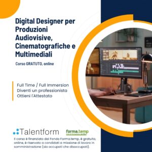 1080 Digital Designer per Produzioni Audiovisive Cinematografiche e Multimediali