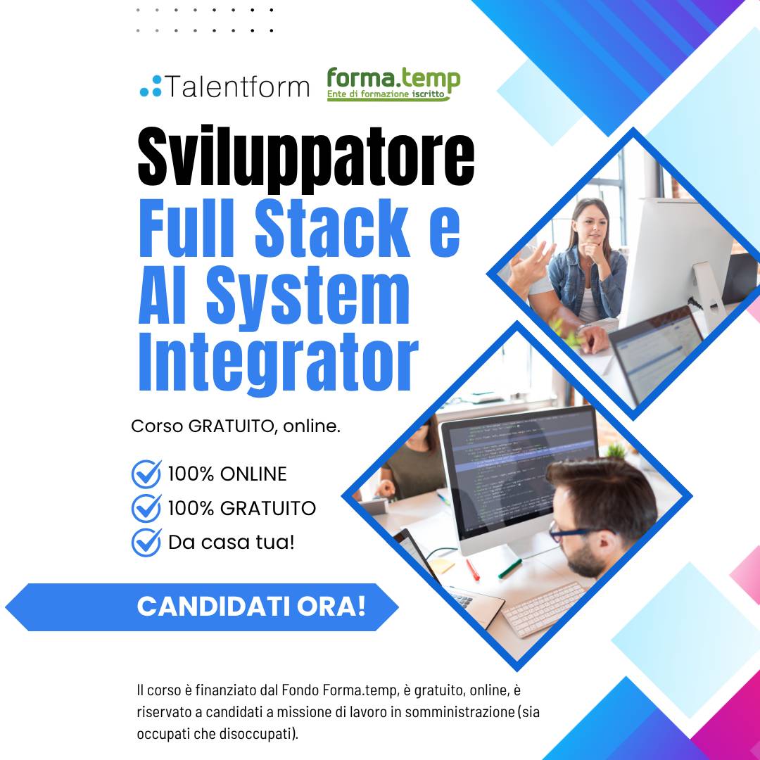 1080 Sviluppatore Full Stack e AI System Integrator 3