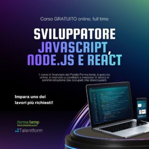 3 Sviluppatore JavaScript Node.js e React
