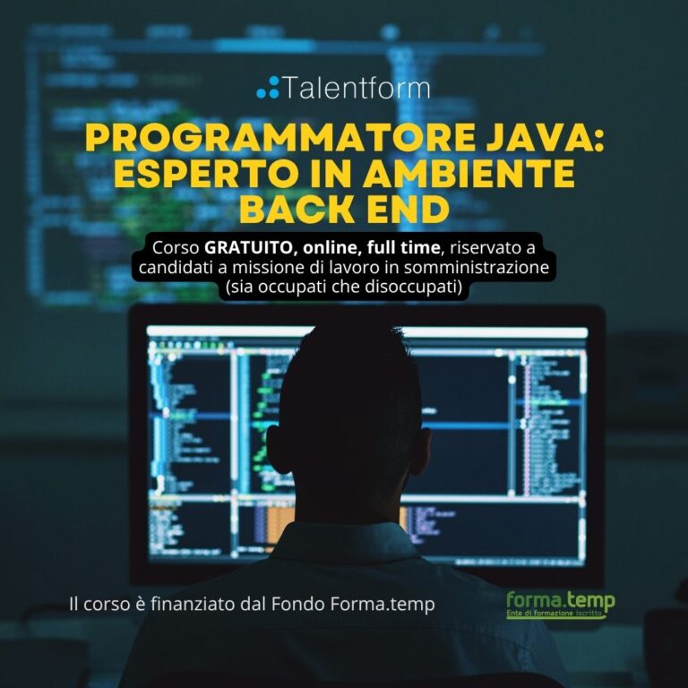 Programmatore Java Esperto in Ambiente Back End 26